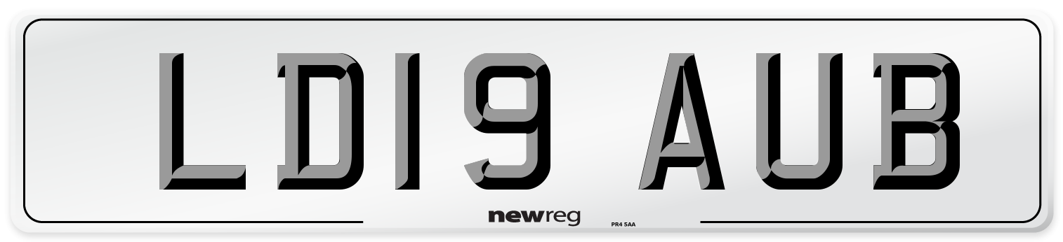 LD19 AUB Number Plate from New Reg